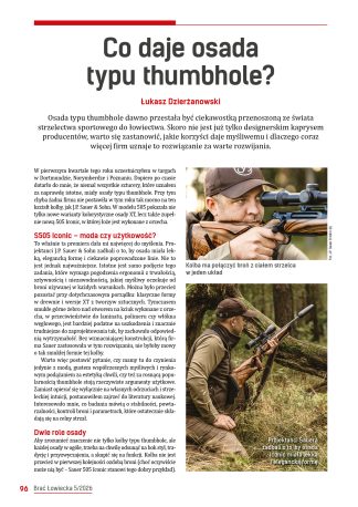 Co daje osada typu thumbhole?