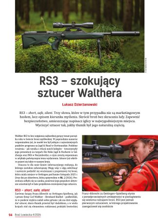 RS3 – szokujący sztucer Walthera