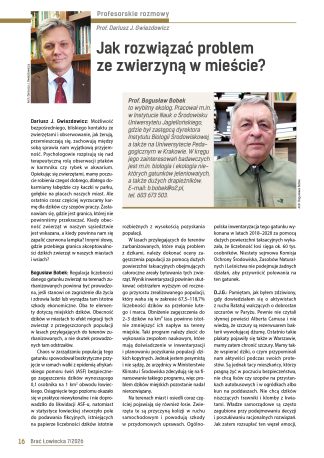 Jak rozwiązać problem ze zwierzyną w mieście? Rozmowa z Bogusławem Bobkiem