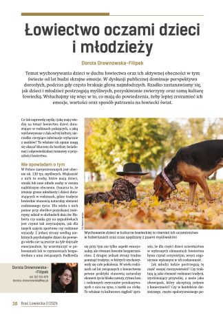 Łowiectwo oczami dzieci i młodzieży