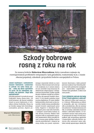 Szkody bobrowe rosną z roku na rok