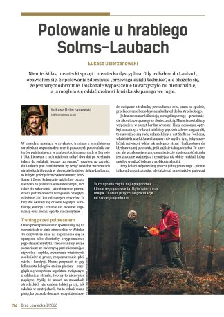 Polowanie u hrabiego Solms-Laubach