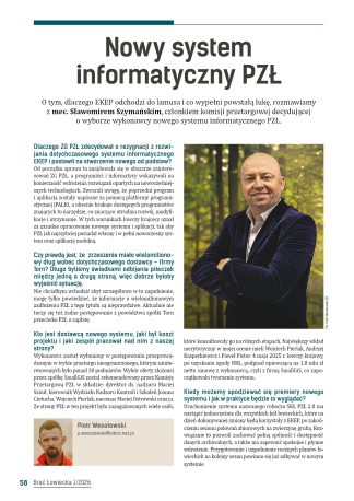 Nowy system informatyczny PZŁ