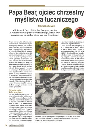 Papa Bear, ojciec chrzestny myślistwa łuczniczego