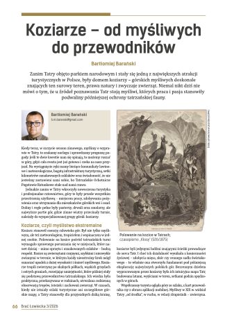 Koziarze – od myśliwych do przewodników