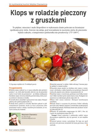 Klops w roladzie pieczony z gruszkami