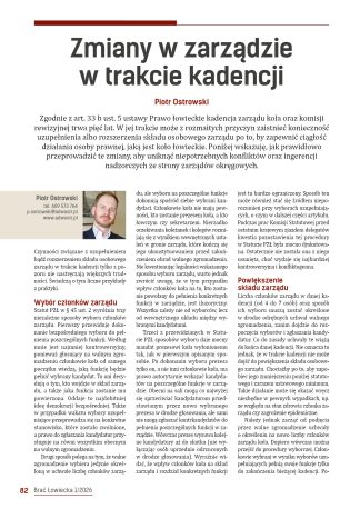 Zmiany w zarządzie w trakcie kadencji