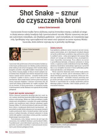 Shot Snake – sznur do czyszczenia broni