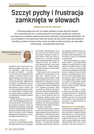 Szczyt pychy i frustracja zamknięta w słowach