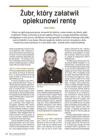 Żubr, który załatwił opiekunowi rentę