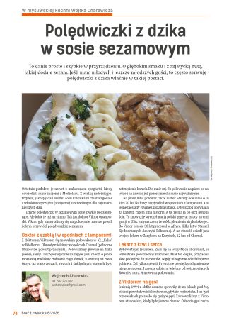 Polędwiczki z dzika w sosie sezamowym
