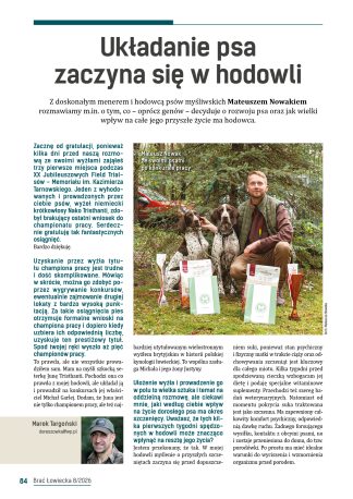 Układanie psa zaczyna się w hodowli