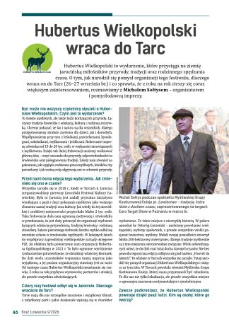 Hubertus Wielkopolski wraca do Tarc