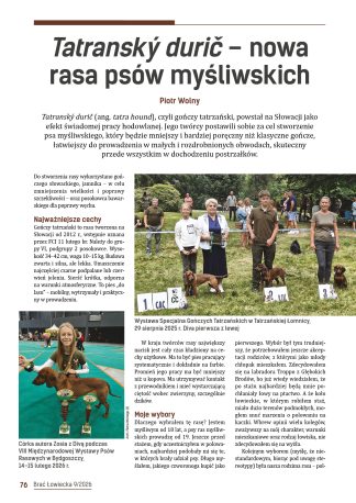 Tatranský durič – nowa rasa psów myśliwskich