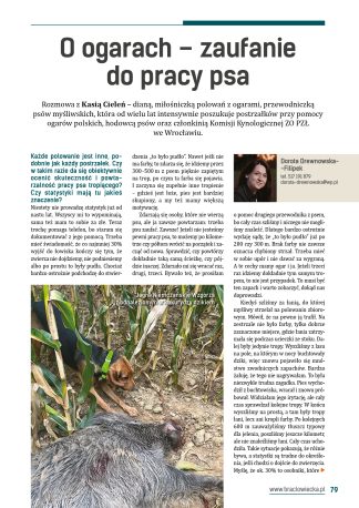 O ogarach – zaufanie do pracy psa