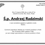 Nekrolog Andrzeja Radzimskiego