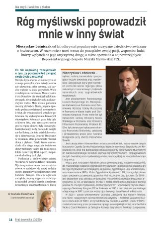 Róg myśliwski poprowadził mnie w inny świat