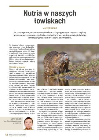 Nutria w naszych łowiskach