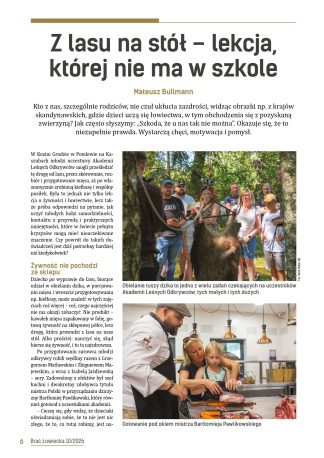 Z lasu na stół – lekcja, której nie ma w szkole