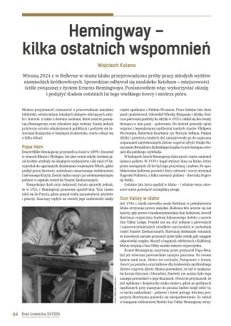 Hemingway – kilka ostatnich wspomnień