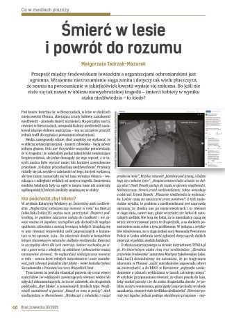 Śmierć w lesie i powrót do rozumu
