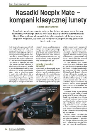 Nasadki Nocpix Mate – kompani klasycznej lunety