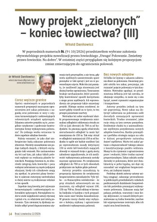 Nowy projekt „zielonych” – koniec łowiectwa? (III)